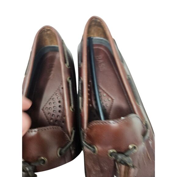 NEW Bass 12 Henry Brown Leather Tassel Loafer Boat Shoe Casual Coastal Fisherman main image 4